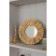 Wall mirror "Rays", D mirror surface 12 cm, color "aged gold"