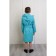A robe for a boy with a hood, height 122 cm, turquoise, maer
