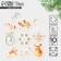 A set of vinyl stickers on the windows "Gold", reusable, 10 x 10 cm, New Year