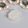 Decor for creativity plastic "Obval rhinestones in the frame" Gold with rhinestones 2.7x2.3x0.6 cm