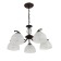 Lamp ceiling Economy light 13113/5CF WT, 5x40W, E27, 58x55x55 cm