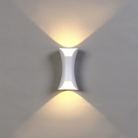 Facade lamp "Elegant", FSD-051, 10 W, 3000K, 1 Ray, IP65, 220 V, plastic, white
