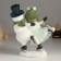 Souvenir Polystone "Dear pair of snowmen" 16x9.5x18.5 cm