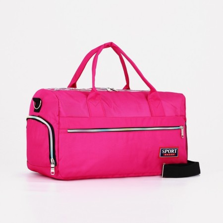 Sports bag with a zipper, shoes, long belt, pink color