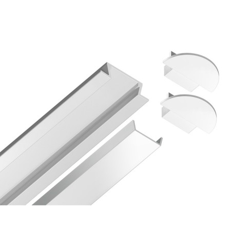 Profile aluminum built -in Ambrella Illumination Alum Profile, GP1001WH, 2000x6.8x21.5 mm, white, matte dial-4