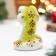 Souvenir "Snake Smile Green", 7 cm, porcelain
