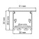 The profile is built for LED tape Feron, Cab255, 2 m, silver color