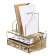 Chancellular accessories stand Calligrata, mesh, metal, gold
