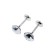 Holder for the curtains "tundra" KD001, one -rod, chromium color