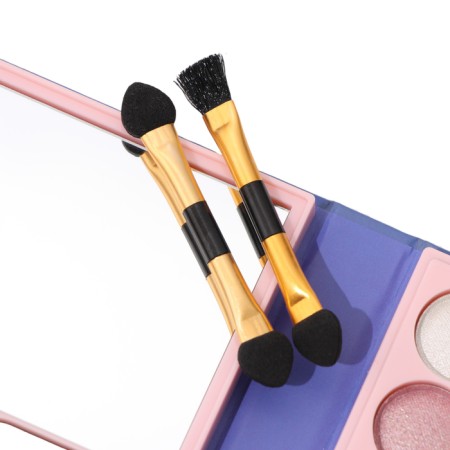 A set of decorative cosmetics (highlighter, shadows for eyebrows, blush, glitter, eye shadow)-5