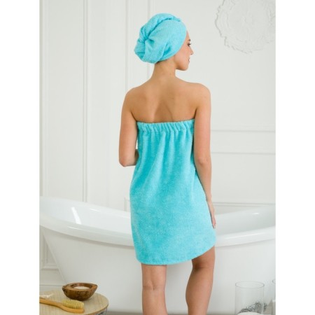 Set for a female bath: Chalma, Pareo, Mitten, Size XL-3XL-1