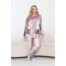 Female suit, size 52, pink color