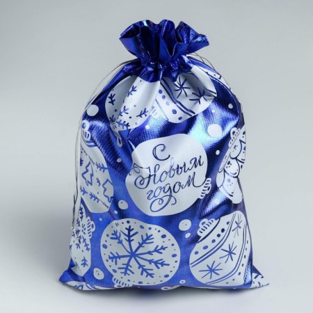 Boat Gift brocade "New Year's balls", 20 x 30 cm +/- 1.5 cm, New Year-1