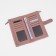 Women's wallet on the button, pink color