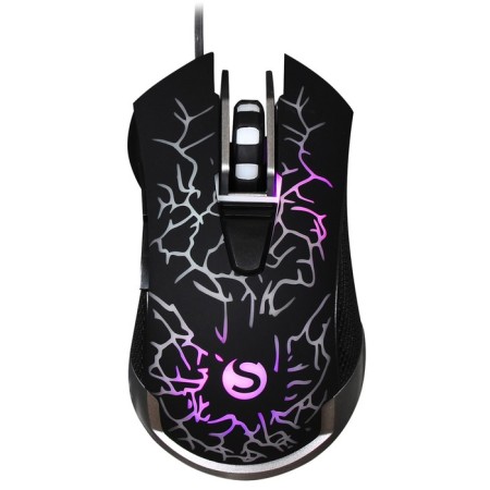 Mouse Sunwind SW-M705G black optical (3600DPI) USB for a laptop (6but)