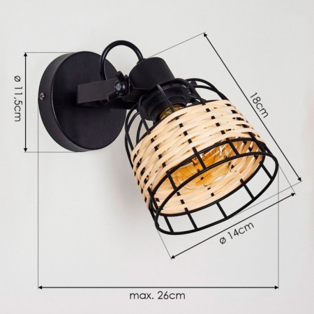 Wall-flowing lamp Anwick E27 1x40W-5