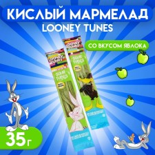 Кислый мармелад Looney Tunes "Яблоко", 35 г