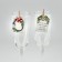 New Year's jewelry for glasses with predictions, nameplate, 3.5 x 5 cm, 6 pcs.