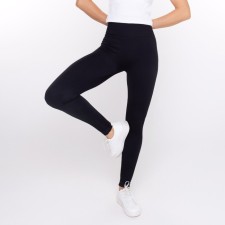 Female leggings in a rubber, black color, size 44-46 (s/m)