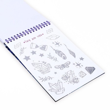 Notepad for the creativity of Neo Stars with stickers and translated tattoos "Mars"-5