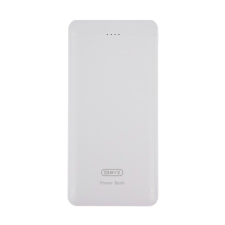 External BYZ W3, 10,000 mAh, 2 USB, 1 Type-C, 2.1 A, PD, white-3
