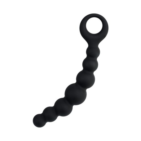 Anal stimulator Popo pleasure by toyfa carina, silicone, black color, 19 cm, d 3 cm-1