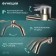 Bath mixer Zein Z3489, curved spout, shower set, stainless steel, satin