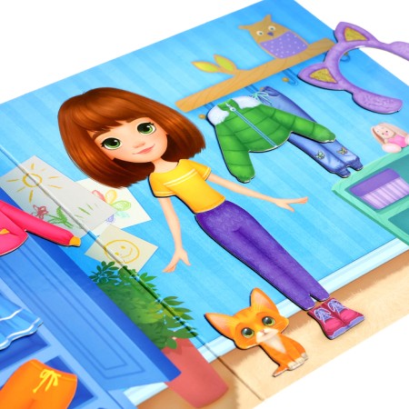 Magnetic game "Anya doll"-3