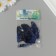 Decorative pheasant feather "Rice. Blue" set 20 pcs h = 5-7 cm