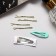 Invisible hair "Marlene" (set 10 pcs) 5 cm, green