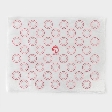 Reinforced rug for pasta Dolyana "Macaron", silicone, 40 × 30 cm-3