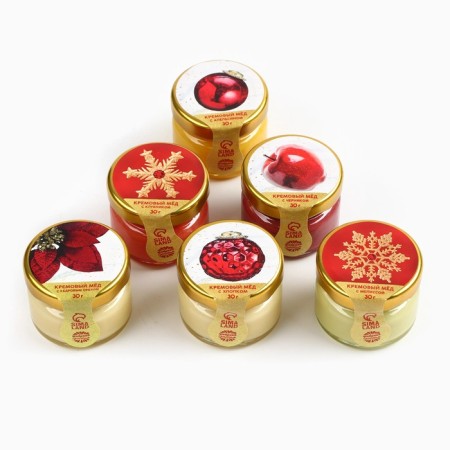 Gift set of New Year's "Happy New Year": tea, cream-make-2