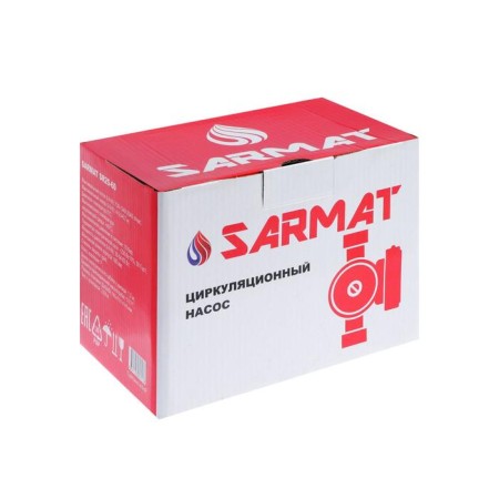 Circulation pump Sarmat SR 25-60, 35/54/82 W, pressure 6 m, cable 1.2 m-3