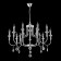 Suspended chandelier Citilux "Riga" CL437221, 81x81x82 cm, 12x60W, E14, gray color