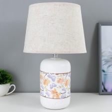 Table lamp 530221/1 E14 40W white 22.5x22.5x36 cm Risalux