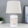 Table lamp 530221/1 E14 40W white 22.5x22.5x36 cm Risalux