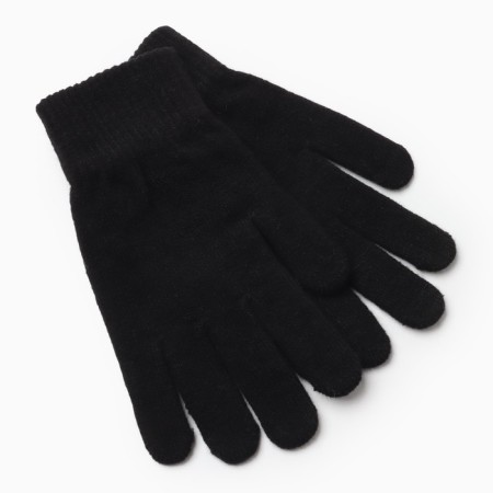 Female gloves, black color, size 7-8-1