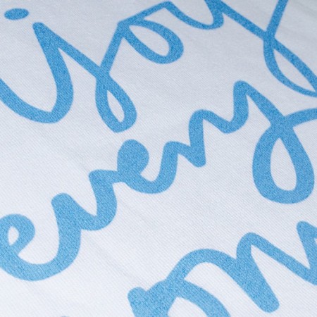 Female homemade set (T -shirt/shorts), white/blue color, size 42-4