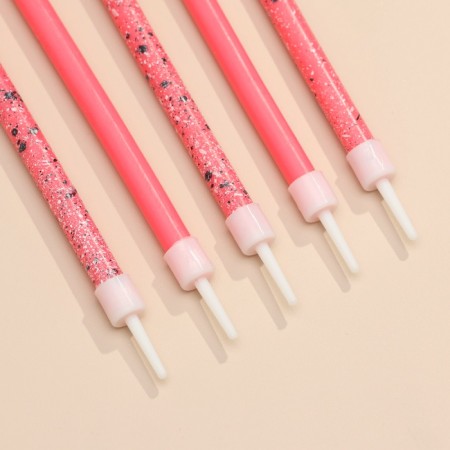 Candles for the cake "Brilliant party", 6 pcs, pink, high-3