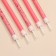 Candles for the cake "Brilliant party", 6 pcs, pink, high