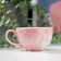 Mother's Day. Gift set of ceramic "Beloved Mom": a mug 120 ml, a saucer