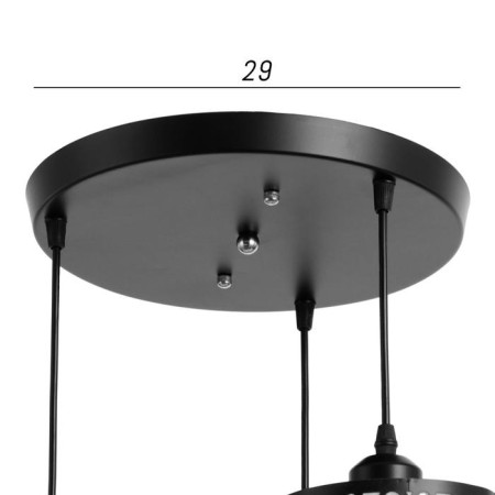 Lamp Bayerlux 1954/3bk E27 40W Black 29x29x22-122 cm-4