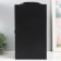 Casket Wood, leatherette for 2 bottles "Black Black" 4 items 34.5x19.5x12 cm