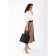 Bag Female Tout with zipper, black color