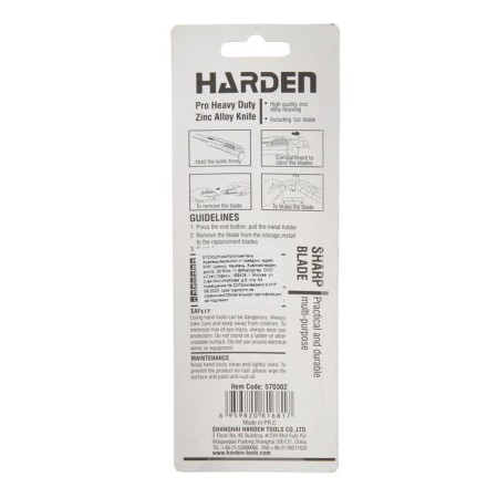 Universal knife Harden 570302, all -metal case, 18 mm-2