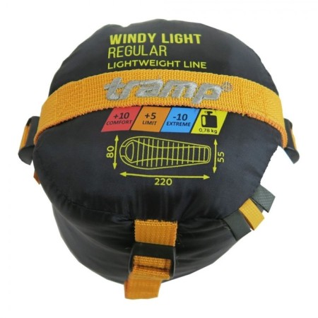 Sleeping bag Tramp Windy Light, Coconut, 1 layer, right, 80x220 cm, +5 ° C-10