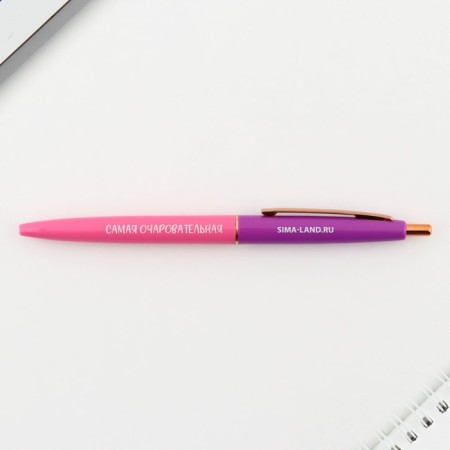 Handle Blood Blue Paste Automatic 0.7 mm "Spring, love and beauty!" plastic-3