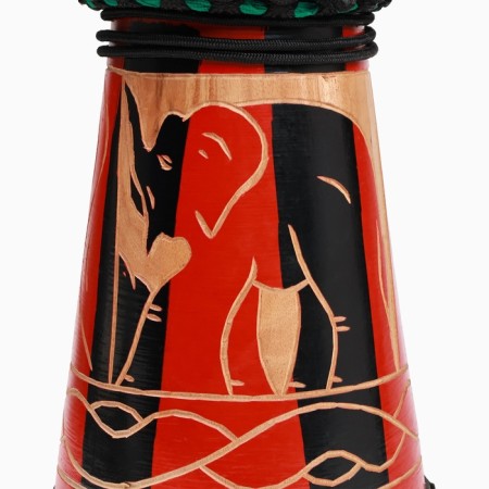 Drum Dzhembe "Elephant", 23 x 50 cm, red-3