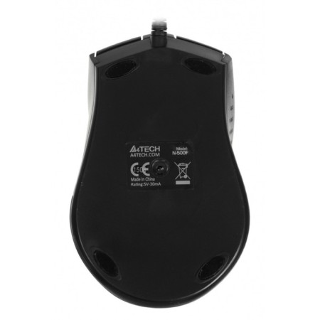 Mouse A4Tech V-Track Padless N-500f Black Optical (1200DPI) USB (4but)-1
