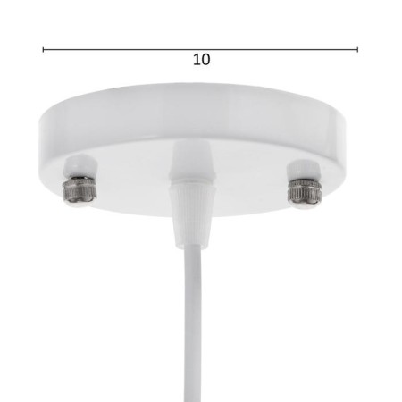 Lamp Bayerlux "Mirella" 1x60W E27 white 27x27x19 cm.-4